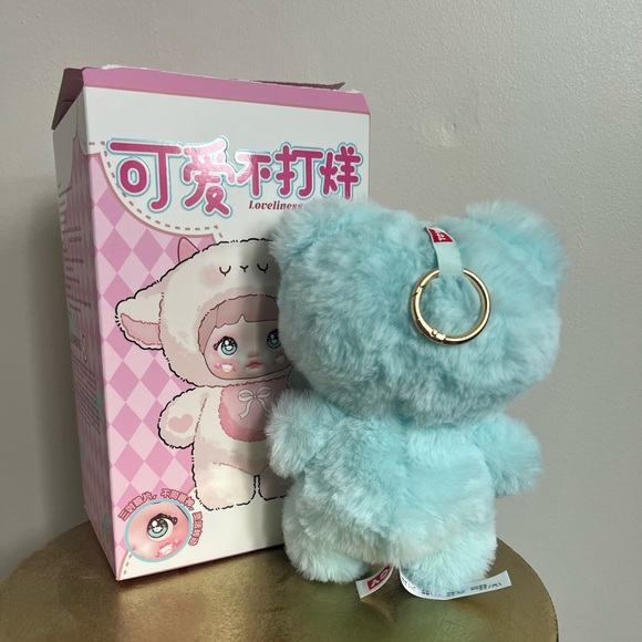 Nommi BinBin Blue Plush Frost Bear Key Chain Blind Box OPEN - Picture 2 of 5